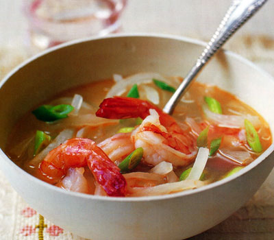 Mooli and Shrimp Soup Recipe