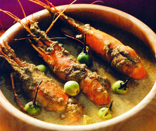 Green Curry Prawns Recipe