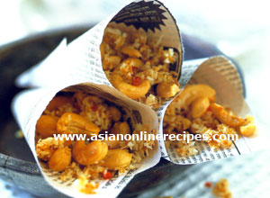 Roasted Coconut Cashew Nuts Recipe